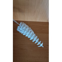 Choinka na piku - biała brokatowa