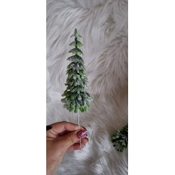 Choinka na piku - zielona brokatowa