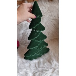 Choinka flokowana kolor butelkowa 45 cm