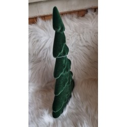 Choinka flokowana kolor butelkowa 45 cm