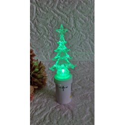 Wkład elektryczny choinka na baterie - choinka LED kolor diody zielony