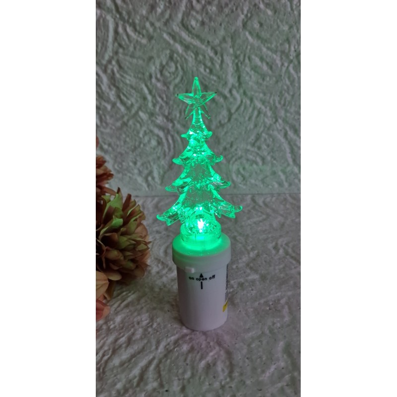 Wkład elektryczny choinka na baterie - choinka LED kolor diody zielony