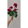 Sztuczny bukiet pelargoni - kolor fuksja