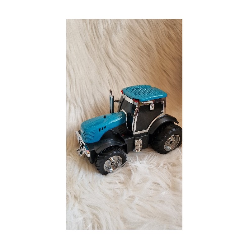 Głośnik Bluetooth,  Radio, w kształcie traktora - kolor turkusowy Emerald