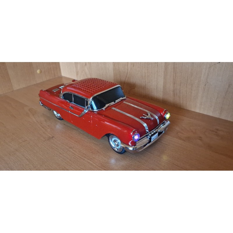 Głośnik Bluetooth WS-598 – Retro Samochód Sportowy czerwony Pontiac