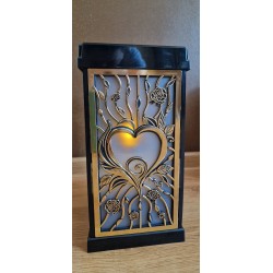 Kapliczka Fermo - Znicz Artystyczny Serce złote 31 cm