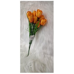 Sztuczny bukiet krokusy - kolor żółto - pomarańczowy