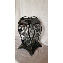 Znicz Z-5 srebrne liście 33 cm