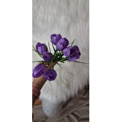Sztuczny bukiet krokusy - kolor fioletowy