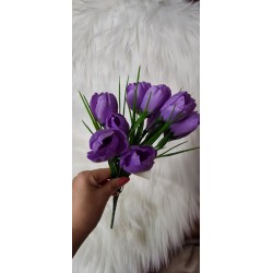 Sztuczny bukiet krokusy - kolor fioletowy