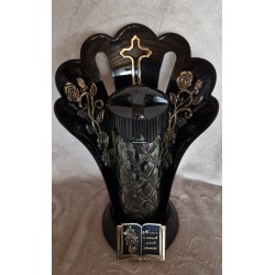 Znicz Artystyczny Z-6 wachlarz - Złota księga i róża