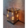KWADRATOWY Lampion lustrzany z efektem 3 D
