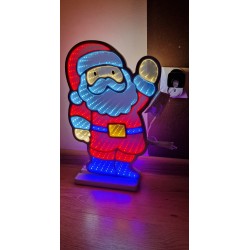 Figura Mikołaj LED efekt nieskończoności 39 cm