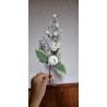 Sztuczna gałązka ośnieżona z jabłkiem 30 cm
