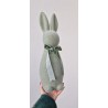 Zielony flokowany zając 40 cm