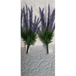 Bukiet sztuczne wrzosy niebieski lawendowy - cena za 1 sztukę