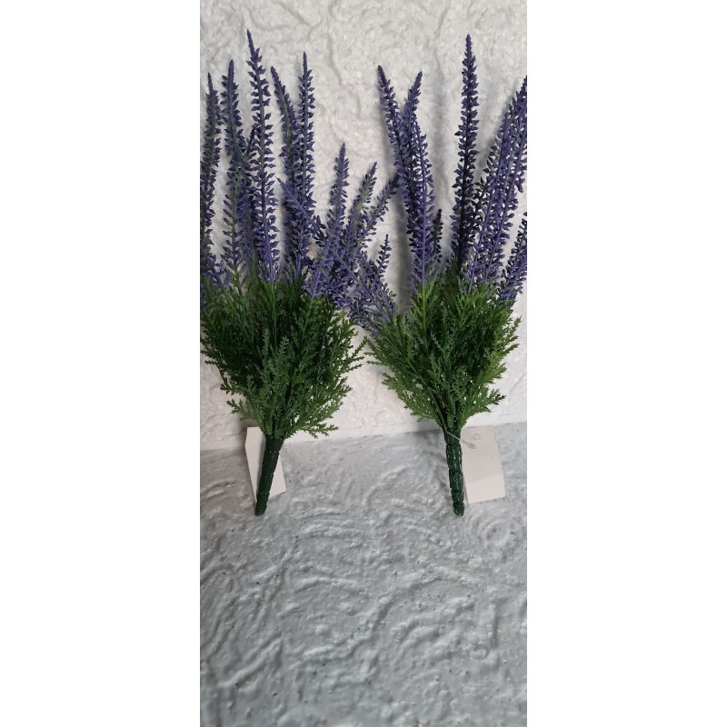 Bukiet sztuczne wrzosy niebieski lawendowy - cena za 1 sztukę