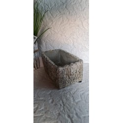 Doniczka prostokąt brzoza cementowa