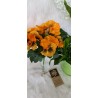 Sztuczne bukiety bratków- kolor pomarańczowy