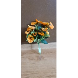 Sztuczne bukiety bratków- kolor pomarańczowy