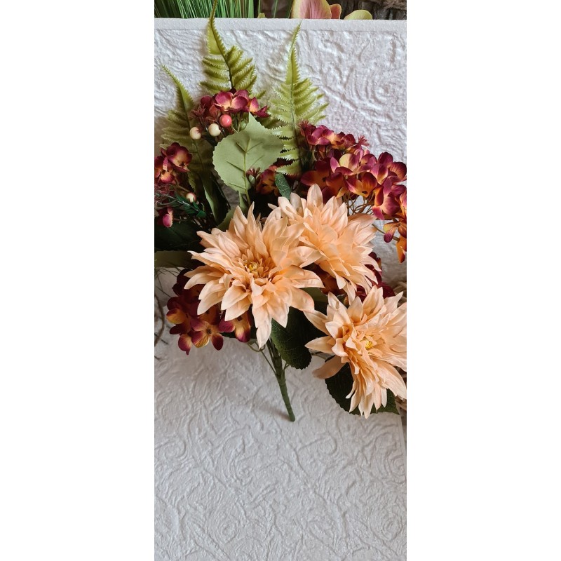 Sztuczny bukiet dalie i hortensje