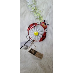 Pik metalowy ogrodowy biedronka