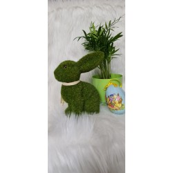 Mechaty zielony Zając 20 cm