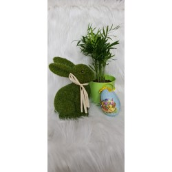 Mechaty zielony Zając 20 cm