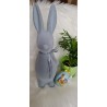 Zając szary flokowany wysokość 40 cm