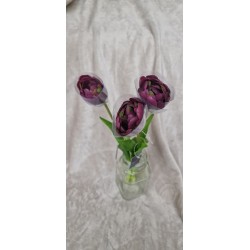 Fioletowe tulipany kwitnące 44 cm