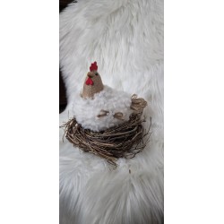 Gniazdo z gałązek średnica ok 20 cm