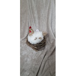 Gniazdo z gałązek średnica ok 20 cm