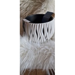 Doniczka, osłonka BOWL SANDY - BIAŁY