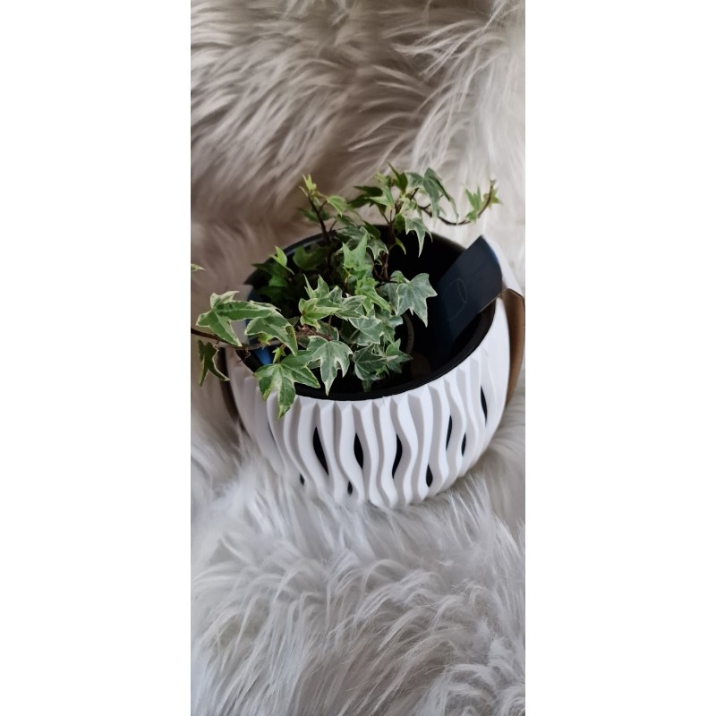 Doniczka, osłonka BOWL SANDY - BIAŁY