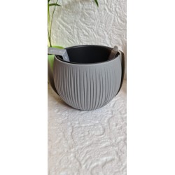 Doniczka, osłonka BETON BOWL SZARA