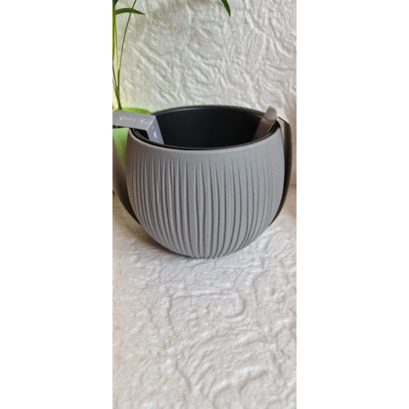 Doniczka, osłonka BETON BOWL SZARA