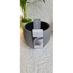 Doniczka, osłonka BETON BOWL SZARA